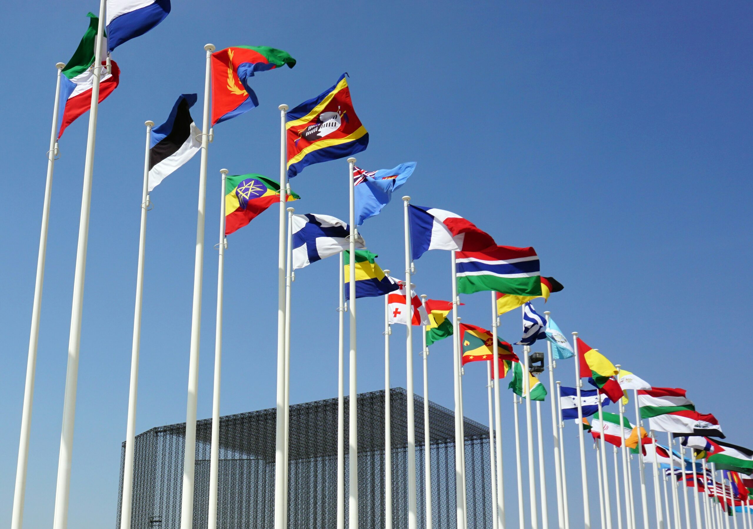 Photo of flags of many different countries